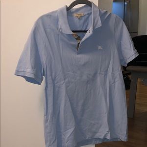 Burberry Brit men’s polo shirt in light blue